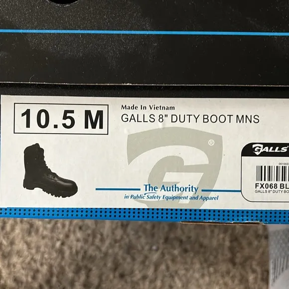 Men’s Galls 8in Duty Boots 10.5 brand new