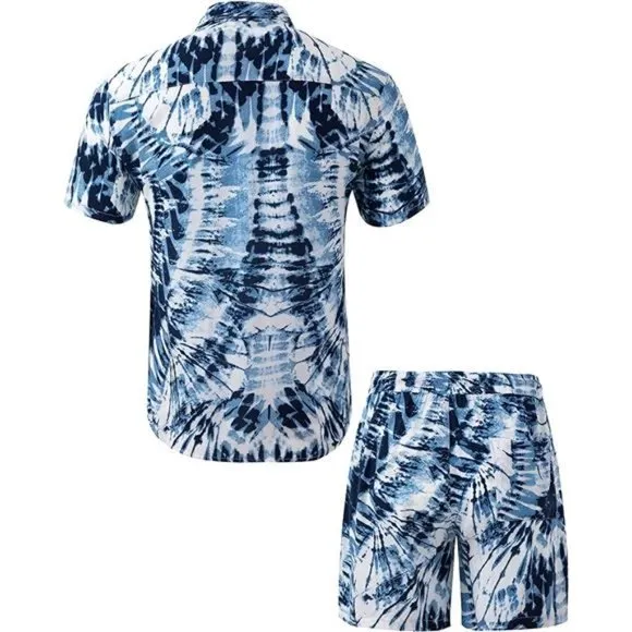 Men's Hawaiian Shirts Casual Button-Down Short Style12