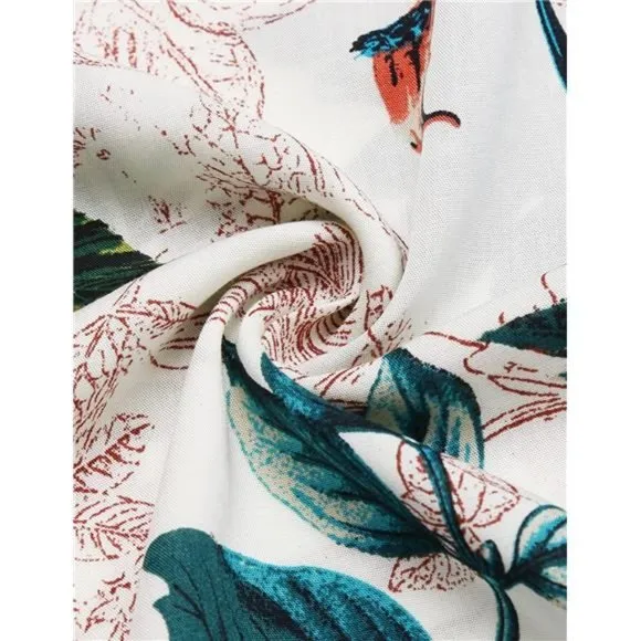 Men's Hawaiian T-Shirt Set Summer Beach Dream Garden