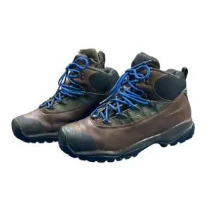 MERRELL M2 Blast Hiking Boots Mens Size 11.5 Brown Blue Laces Waterproof