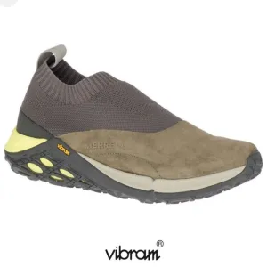 MERRELL Mens Dusty Olive Suede Leather Jungle Moc XX AC  Vibram Slip On Shoes