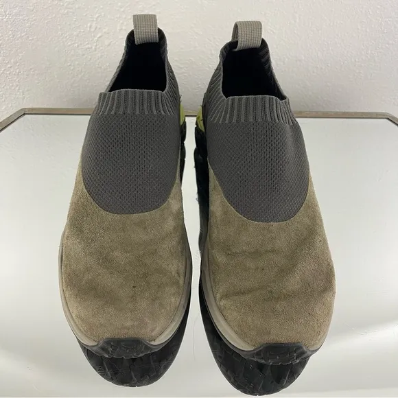 MERRELL Mens Dusty Olive Suede Leather Jungle Moc XX AC  Vibram Slip On Shoes