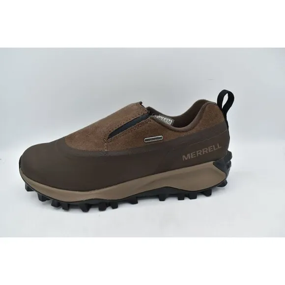 Merrell Mens Size 8 Thermo SnowDrift Moc Shell Earth Waterproof Insulated Shoes