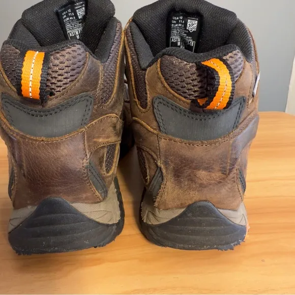 Merrell Moab Vertex Mid Waterproof SR Work Hiking Boots Comp Steel Toe 12 M