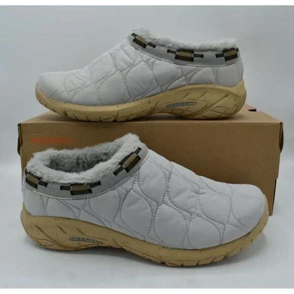 Merrell Womens Size 9.5 Encore Ice 4 Puff Lunar Insulated Slip On Clogs Shoes