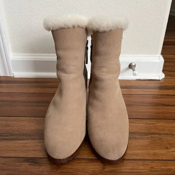 MICHAEL KORS Whitaker Wedge Dark Khaki 7.5