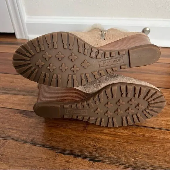 MICHAEL KORS Whitaker Wedge Dark Khaki 7.5