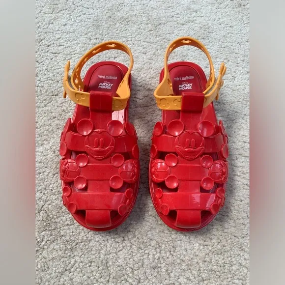 Mini Melissa Little Kid Size 1 Mickey Mouse Sandals