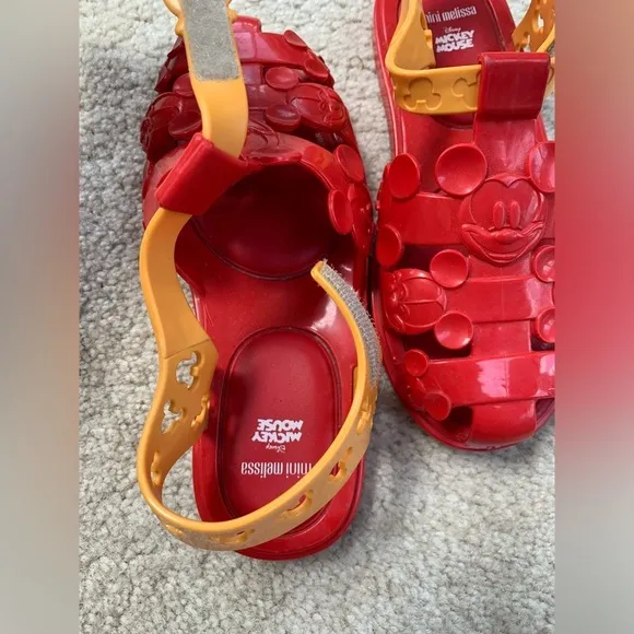 Mini Melissa Little Kid Size 1 Mickey Mouse Sandals