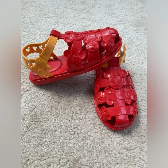 Mini Melissa Little Kid Size 1 Mickey Mouse Sandals