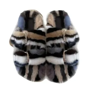 Mink Slide Sandals Shoes - Multi Classic