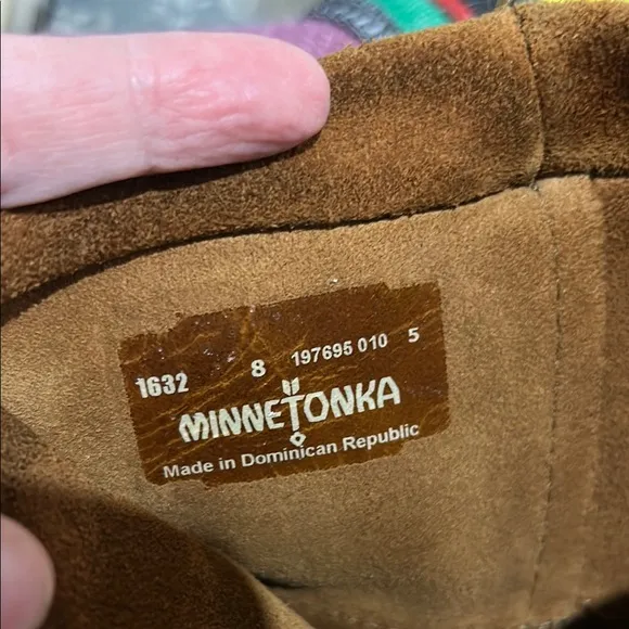 Minnetonka Tan Over the Knee Fringe Boots