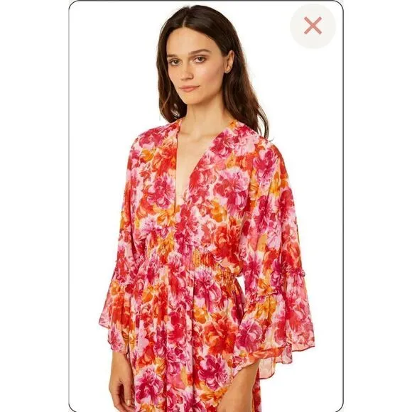 MISA LOS ANGELES SHADI DRESS - FLORAL BURST, sz med