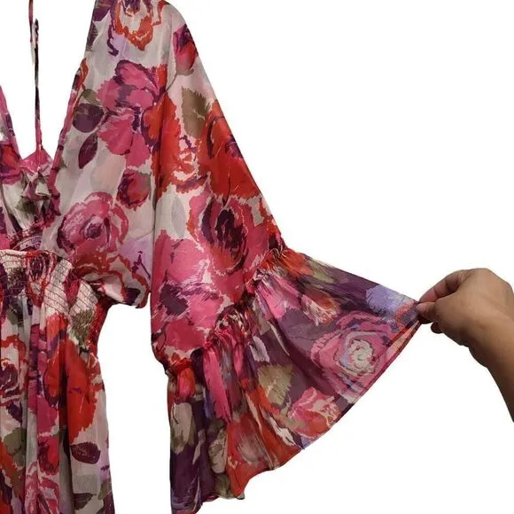 MISA LOS ANGELES SHADI DRESS - FLORAL BURST, sz med
