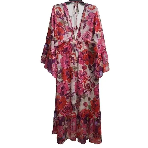 MISA LOS ANGELES SHADI DRESS - FLORAL BURST, sz med