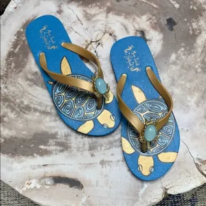 Miss Trish Splash NWT Summer Sandals w/ Turtle 7