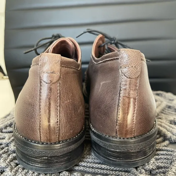 MIZ MOOZ Prose Women’s Oxford Lace Up Studded Shoes Brown EUR 41 US 9.5-10