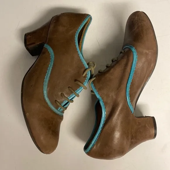 MIZ MOOZ Triumph Leather Lace Up Heeled Shoes Sz 7