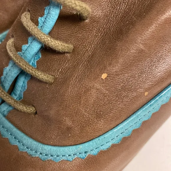 MIZ MOOZ Triumph Leather Lace Up Heeled Shoes Sz 7