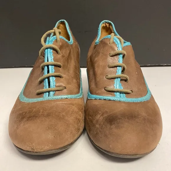 MIZ MOOZ Triumph Leather Lace Up Heeled Shoes Sz 7