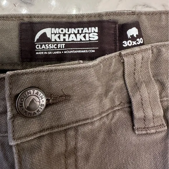 Mountain Khakis Men's Sz S 30x30 Organic Cotton Alpine Work Pant Classic Fit