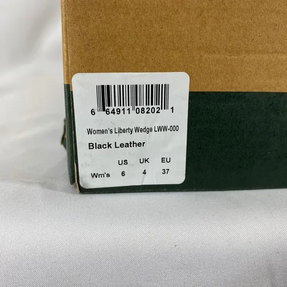 Muck Boot Company Liberty Wedge Boots Oiled Black Leather Waterproof NIB US 6