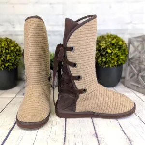 Muk Luks Lace Back Boots