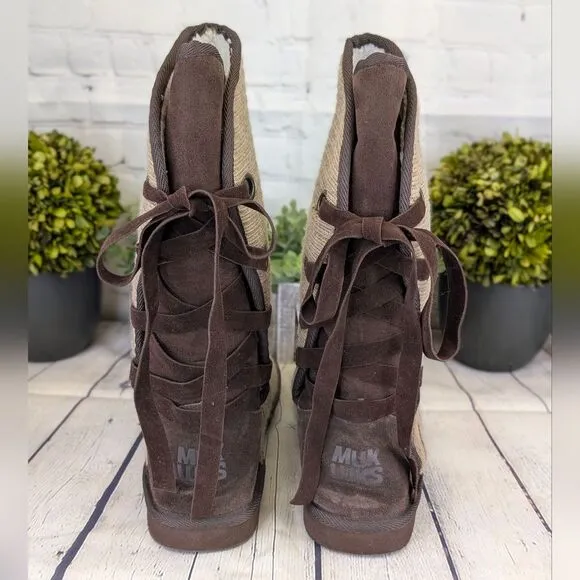 Muk Luks Lace Back Boots