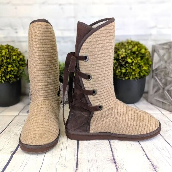 Muk Luks Lace Back Boots