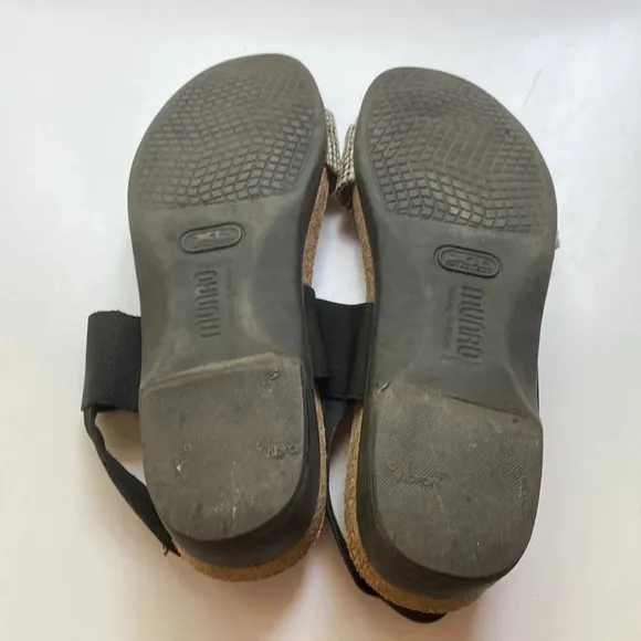 Munro Pisces Casual Comfort Sling Back Sandal Walk Wedge Two Strap Sandals 8.5