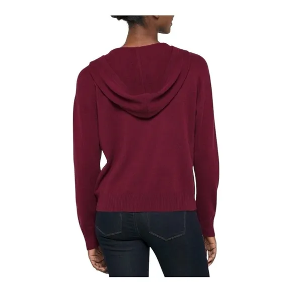 NAADAM Cashmere Lace-Up Sweater in Maroon Size 3X NWT