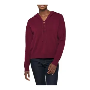 NAADAM Cashmere Lace-Up Sweater in Maroon Size 3X NWT