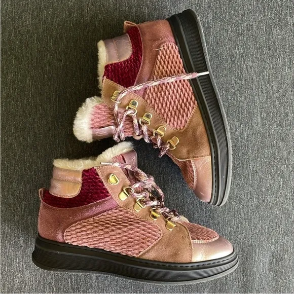 Naturino Italian ankle boots booties US 2 girls girl winter warm