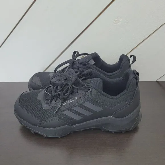 NEW Adidas Terrex AX3 Mens 9 Hiking Shoes Black Mesh &amp; Synthetic Upper// 12CT