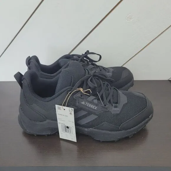 NEW Adidas Terrex AX3 Mens 9 Hiking Shoes Black Mesh &amp; Synthetic Upper// 12CT