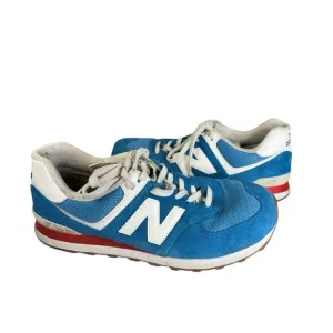 New Balance 574 Blue Red White Suede Mesh Sneakers Men’s 10.5 ML574HC2