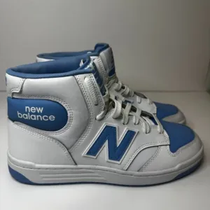 New Balance BB480 Men's Shoes White/Blue  Size 9