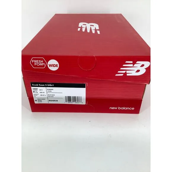 New Balance Mens 9.5 4E Blue Fresh Foam X 840v1 Athletic Running Shoes J7-25