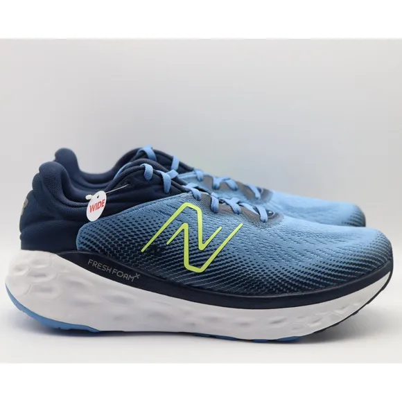 New Balance Mens Fresh Foam 840v1 Running Shoes 10 WIDE EE Blue Athletic NIB