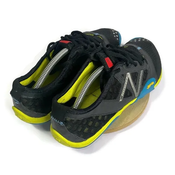 New Balance Minimus Vibram Running Shoes Women’s 8 WT20 Black Blue Yellow Trail