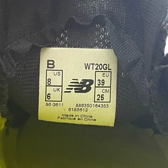 New Balance Minimus Vibram Running Shoes Women’s 8 WT20 Black Blue Yellow Trail