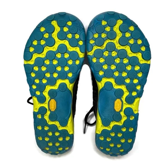 New Balance Minimus Vibram Running Shoes Women’s 8 WT20 Black Blue Yellow Trail