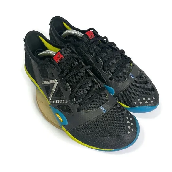 New Balance Minimus Vibram Running Shoes Women’s 8 WT20 Black Blue Yellow Trail