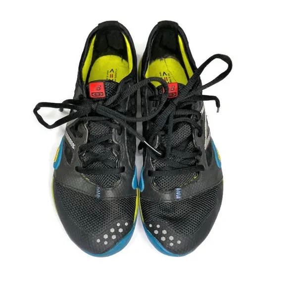 New Balance Minimus Vibram Running Shoes Women’s 8 WT20 Black Blue Yellow Trail