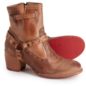 NEW Bed Stu Octane II Ankle Harness Boots - Leather Tan Md  For Women 864sn