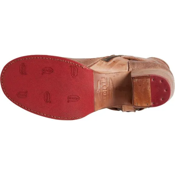 NEW Bed Stu Octane II Ankle Harness Boots - Leather Tan Md  For Women 864sn