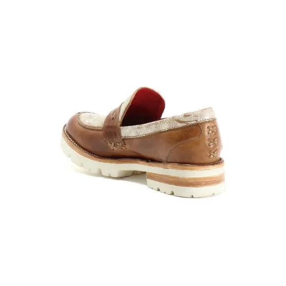 NEW BEDSTU women's reina iii leather loafer in tan rustic nectar lux