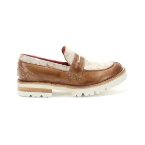 NEW BEDSTU women's reina iii leather loafer in tan rustic nectar lux