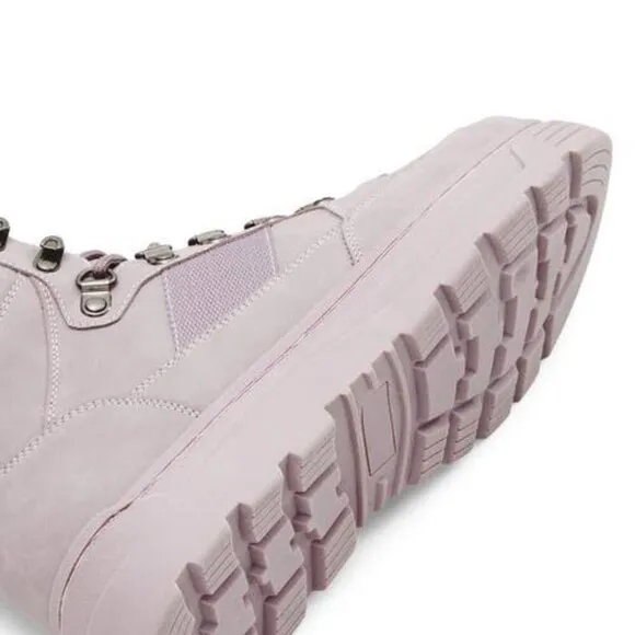 NEW Call It Spring VEGAN DAMMON Lace-up Ankle Boots Lavender Purple Size 10
