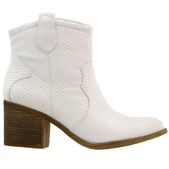 NEW DL (Dirty Laundry) Womens Unite Snake Casual Boots Ankle Size 8.5